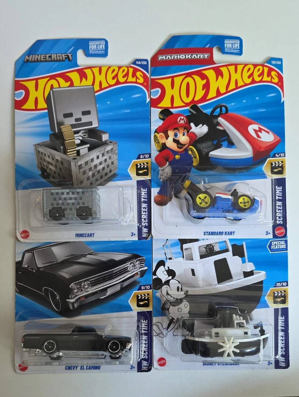 Hot Wheels Screen Time - Disney Steamboat, Mariocart, Minecraft, Fast Furious